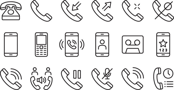 Phone Call Icon Pack | Outgoing Call Icon