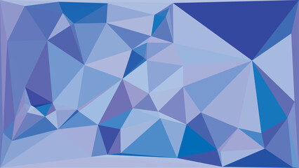 Fototapeta premium Creative blue low poly background featuring abstract geometric triangles and artistic patterns
