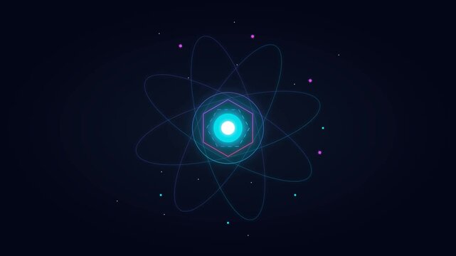 Quantum Energy Core Particle Pulse Animation