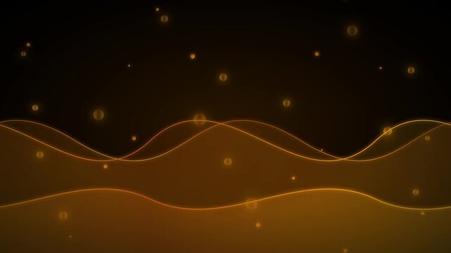 Golden Luxury Abstract Wave Motion Animation
