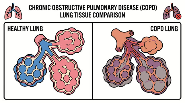 Chronic Obstructive Pulmonary Disease Lung Tissue Comparison
