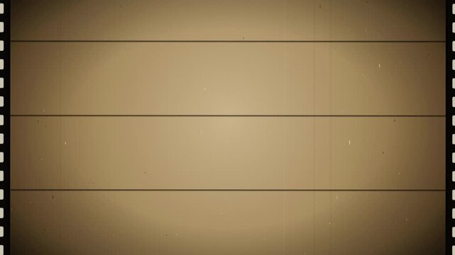 Vintage Film Frame Overlay with Sprocket Holes and Grain