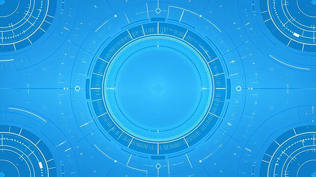 Abstract blue circular design