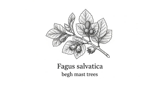 Fagus Sylvania Trees Branch Leaves.