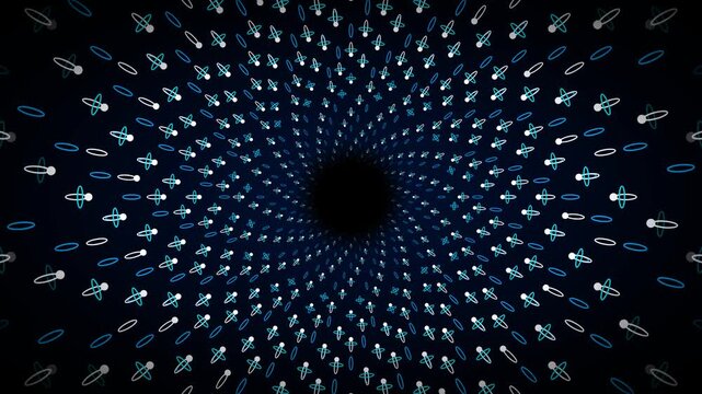 Quantum Atomic Particle Accelerator Tech Animation