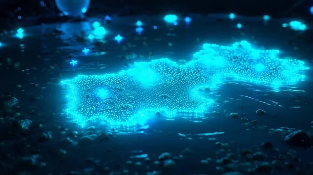 Single-Molecule Localization in Cellular Microscope Animation