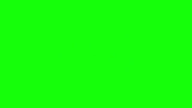 Animated red cancelled rubber stamp effect on green screen for professional video production