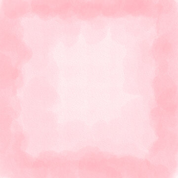 Soft Pink Watercolor Washes Form Gentle, Blurred Edges