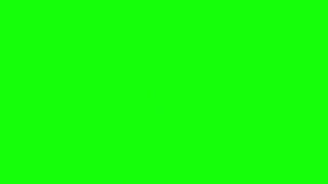Red cancelled rubber stamp motion graphic on green screen for easy compositing in projects