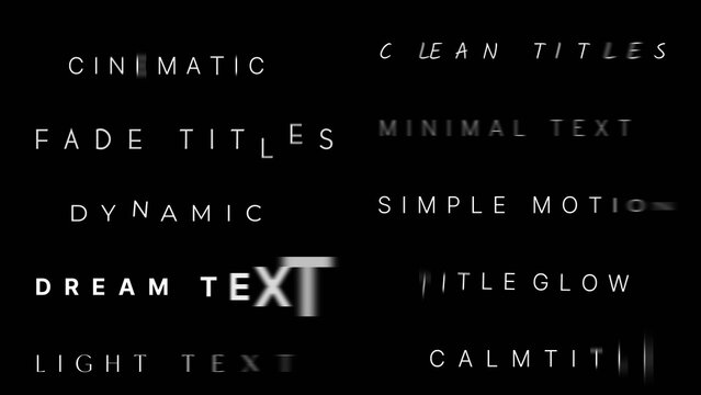 Soft Fade Titles