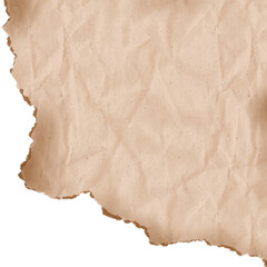 Fototapeta premium Burnt Torn Brown Paper Texture for Scrapbook
