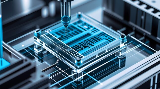 Biotech microfluidic chip with precise micro-channels
