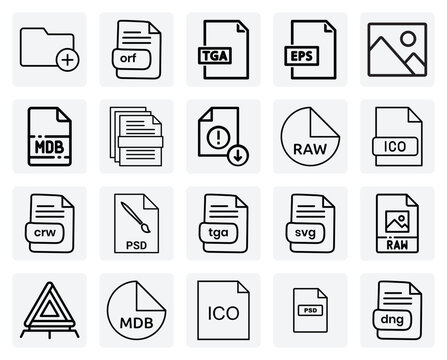 Document And Database File Representations &ndash; Doc And Mdb For Office Productivity And Data Management Tasks.