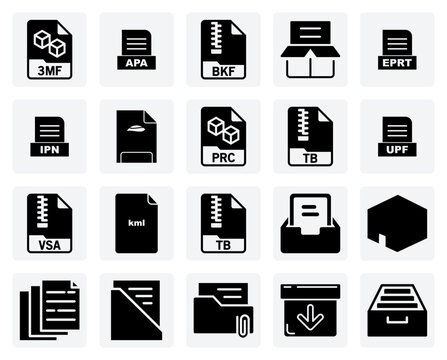 Digital File Glyphs For Backup, 3D Cad, And Gis Mapping For Specialized Software And Engineering Tools