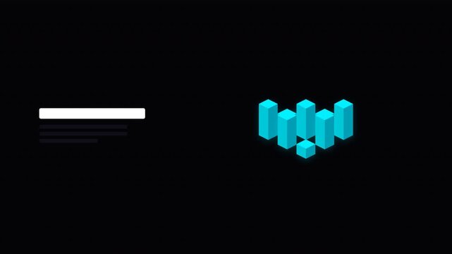 Isometric Data Visualization Technology Animation