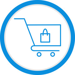 Obraz premium Unique Cart Vector Icon