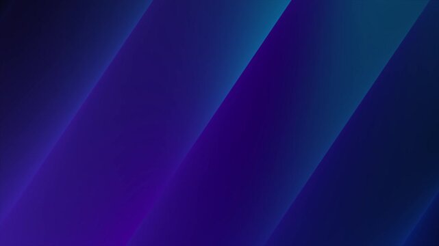 Abstract dark blue and purple gradient background, animated glowing diagonal lines loop, smooth geometric corporate technology backdrop