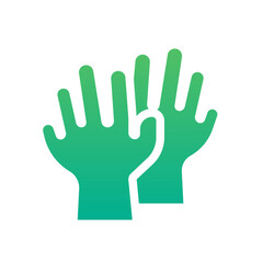 Obraz premium gloves gradient icon perfect for healthcare flyers, medical presentations, hospital brochures, health awareness posters, and wellness social media content