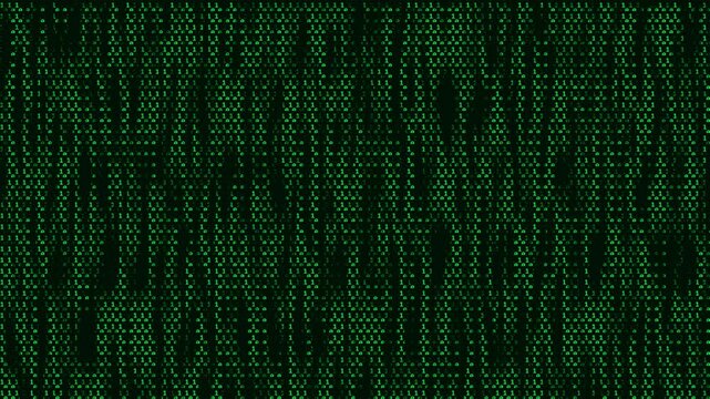 Stop Motion Matrix Code Rain Digital Animation