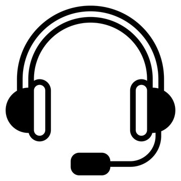 An icon representing customer service, communication, and support, indicating assistance or help in service, tech support, or call centers.