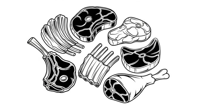 hand drawn vector illustration of a fish