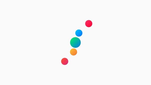 Colorful Vertical Slinky Loader Gradient UI Progress Animation