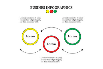 Fototapeta premium Business visualization infographic circle design template , steps or processes. Business presentation