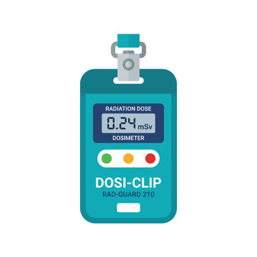 Digital Personal Radiation Dosimeter Clip for Monitoring Exposure Levels in Science and Industry