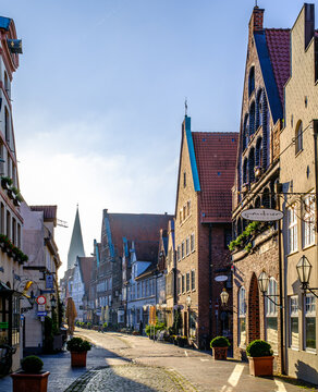 Lueneburg, Germany - May 30: historic buildings at the famous old town of Lueneburg (L&uuml;neburg) on May 30, 2026