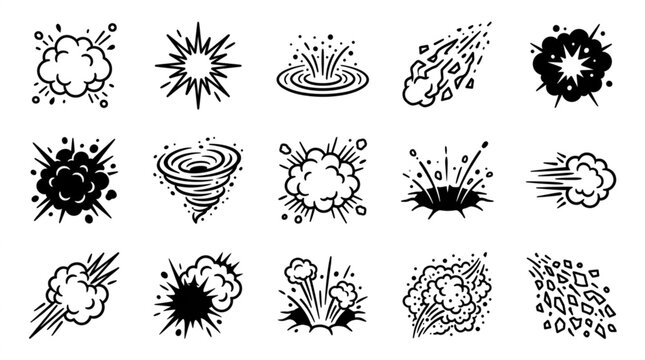 Collection of Explosion and Impact Icons