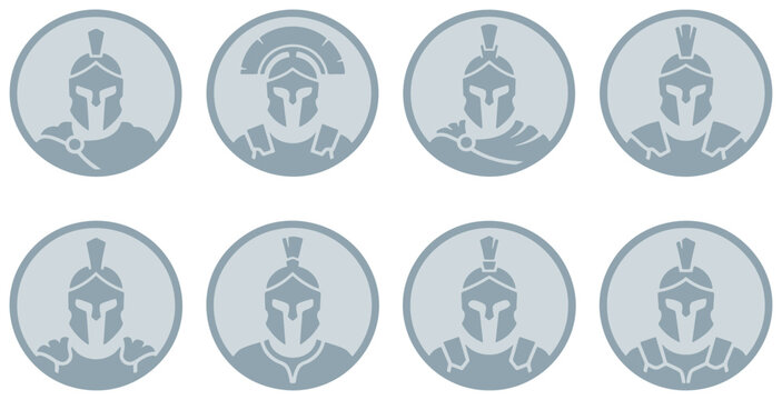 Set of eight diverse avatar icons representing various professions and people in a flat design style.