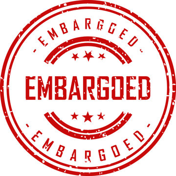 Embarrassed stamp rubber seal red grunge texture isolated on white background