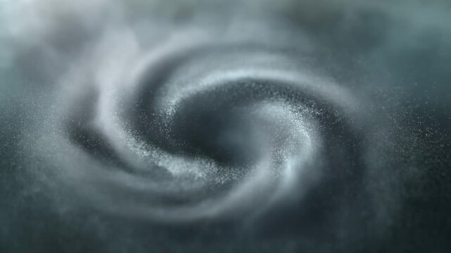 Abstract Swirling Foggy Vortex Portal with Mist Particles