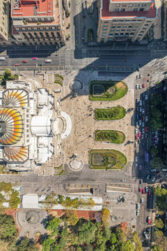 Aerial View of Palacio de Bellas Artes, Mexico City