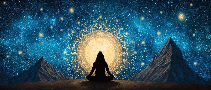 Worship of shiva a faithful belief amidst the cosmic landscape capturing god&rsquo;s light at night