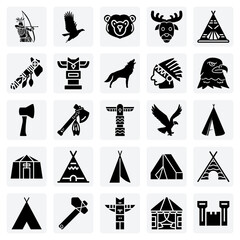 Indigenous American Heritage: Teepees, Tomahawks, And Totem Poles Representing The Traditions And History Of Native Peoples For Educational Content. © Arju