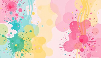 Obraz premium Vibrant Watercolor Abstract Background Pastel Hues