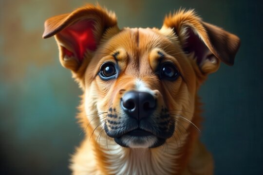 Close-up of ears with a subtle gesture of begging, conveying emotion and vulnerability , pain, request