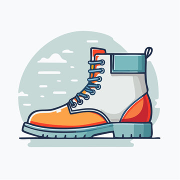 Illustration of a Modern Work Boot