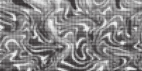 Fototapeta premium Dotted gradient halftone background. Horizontal seamless dots pattern in pop art style. modern