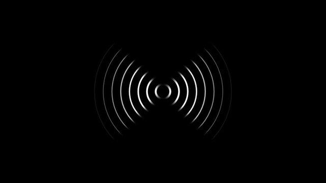 Radio waves tower connective network and signal waves, technology. abstract connecting tower 