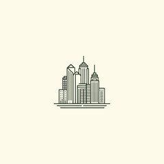 Obraz premium Building logo template vector illustration design