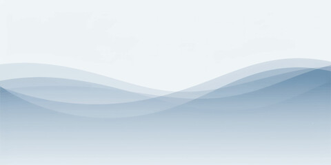 Naklejka premium Abstract blue wave background featuring a soft winter landscape with flowing cold water lines and a light ice pattern for a modern nature wallpaper design
