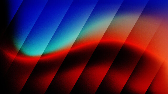 Abstract red and blue background with futuristic glowing lines, tech waves, and a dark digital motion pattern vector illustration