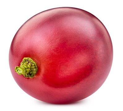Red grape isolated on white background