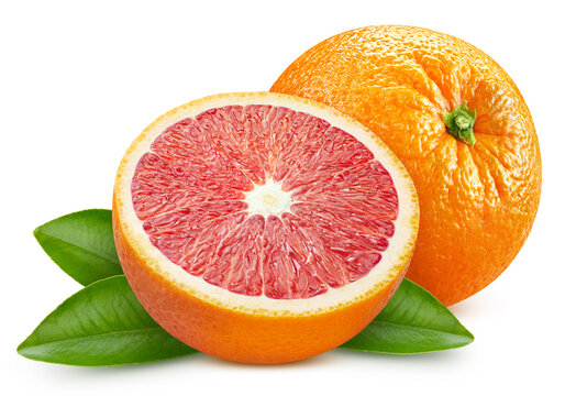 Organic orange isolated on white background