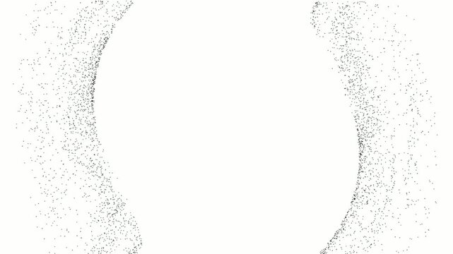 Microscopic hantavirus particle animation with human icons. 4K Video