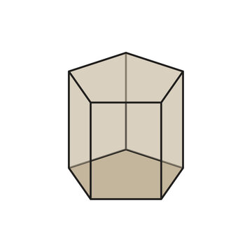 Pentagonal Prism Illustration Vector Design
