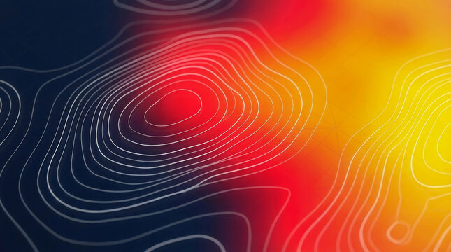 Heatmap gradient contour line abstract heatmap background pattern design heatmap data. colourful map science spectrum. heat temperature technology, gradient thermal abstract, digital background