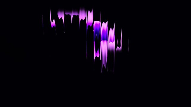Neon purple fluid ripples dance across a pitch black background in a seamless 3D animation loop suited for immersive title sequences